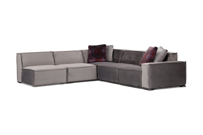 Heddon Soffa m. Divan 6-sits Grå - Divansoffa & schäslong