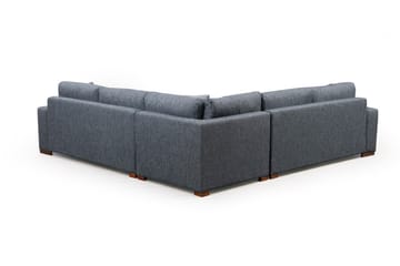 Huelva 5-sits Högervänd L-formad Hörnsoffa 323 cm med Sidobord i Tyg - Grå - Möbler - Vardagsrum - Soffor - Hörnsoffor