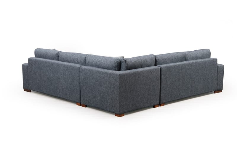 Huelva 5-sits Högervänd L-formad Hörnsoffa 323 cm med Sidobord i Tyg - Grå - Möbler - Vardagsrum - Soffor - Hörnsoffor