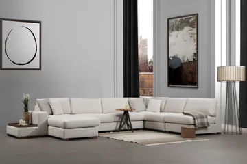 Huelva Divansoffa - Beige - Möbler - Vardagsrum - Soffor - Hörnsoffor