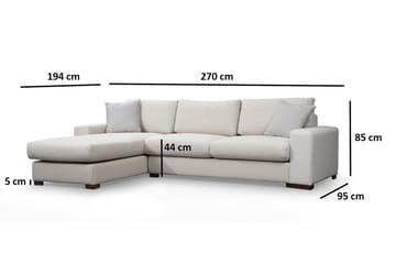 Huelva Divansoffa - Beige - Möbler - Vardagsrum - Soffor - Divansoffa & schäslong