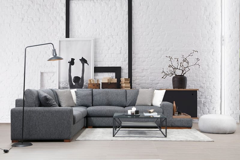 Huelva Divansoffa - Grå - Möbler - Vardagsrum - Soffor - Hörnsoffor