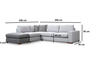 Huelva Divansoffa - Grå - Möbler - Vardagsrum - Soffor - Divansoffa & schäslong
