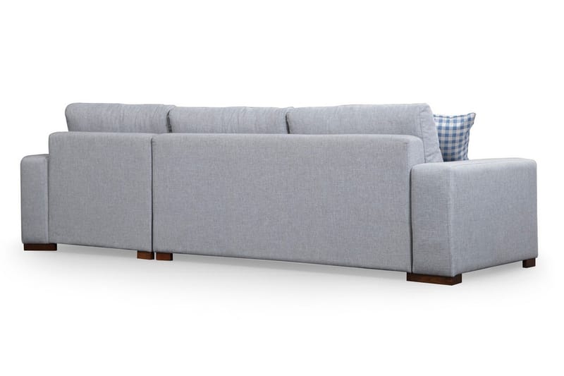 Huelva Högervänd L-formad Divansoffa med Schäslong 270 cm i Tyg - Grå - Möbler - Vardagsrum - Soffor - Divansoffa & schäslong