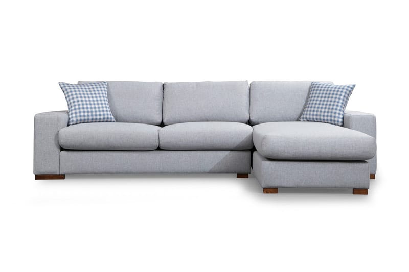 Huelva Högervänd L-formad Divansoffa med Schäslong 270 cm i Tyg - Grå - Möbler - Vardagsrum - Soffor - Divansoffa & schäslong