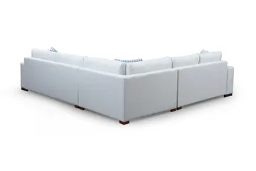 Huelva Högervänd L-formad Hörnsoffa 322 cm i Tyg med Breda Armstöd - Beige - Möbler - Vardagsrum - Soffor - Hörnsoffor
