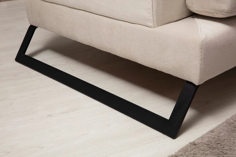 Jaraad Divansoffa Höger - Beige/Svart - Möbler - Vardagsrum - Soffor - Divansoffa & schäslong