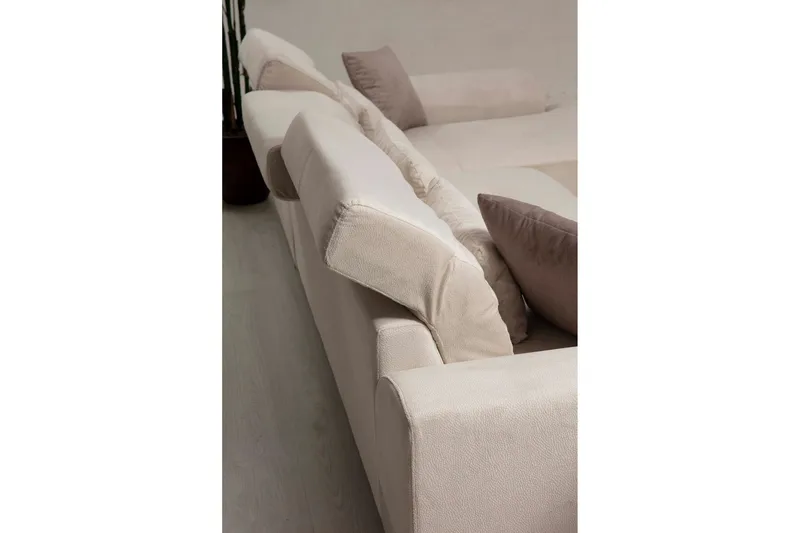 Jaraad Divansoffa Höger - Beige/Svart - Möbler - Vardagsrum - Soffor - Divansoffa & schäslong