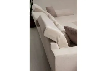 Jaraad Divansoffa Höger - Beige/Svart - Möbler - Vardagsrum - Soffor - Divansoffa & schäslong