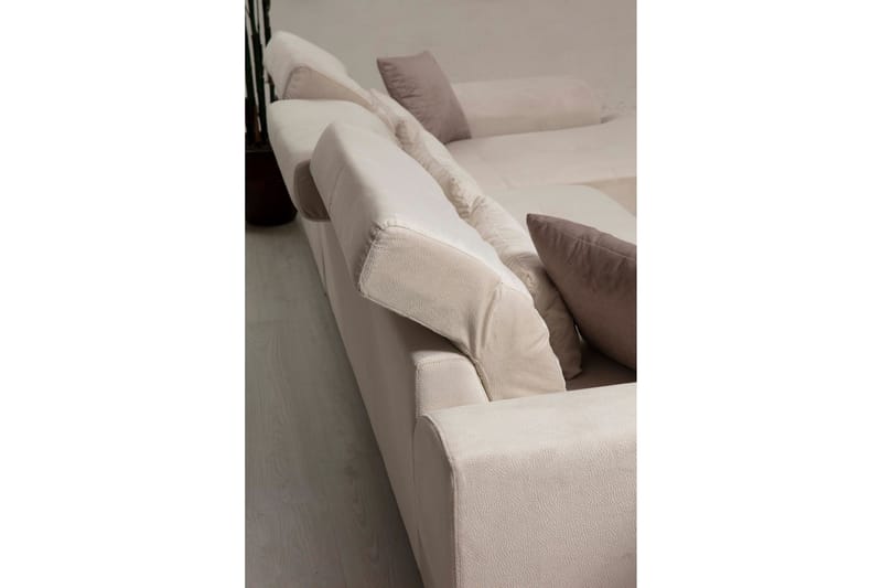 Jaraad Divansoffa Höger - Beige/Svart - Möbler - Vardagsrum - Soffor - Divansoffa & schäslong