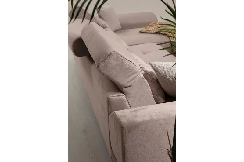 Jaraad Divansoffa Höger - Beige/Svart - Möbler - Vardagsrum - Soffor - Divansoffa & schäslong