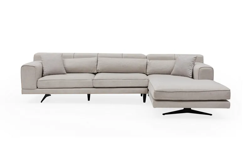 Jivago Divansoffa Höger, Beige/Svart