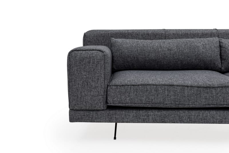 Jivago Divansoffa Höger - Grå/Svart - Möbler - Vardagsrum - Soffor - Divansoffa & schäslong