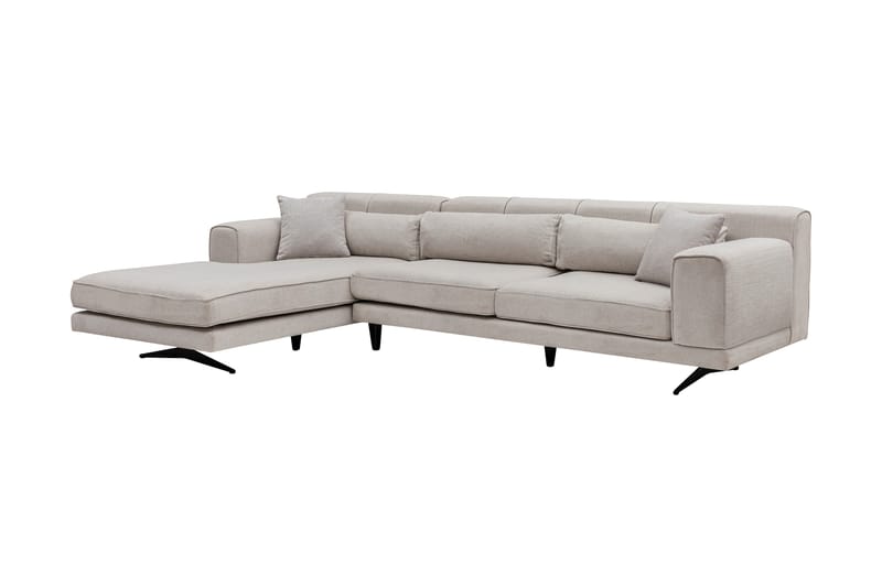 Jivago Divansoffa Vänster - Beige/Svart - Möbler - Vardagsrum - Soffor - Divansoffa & schäslong