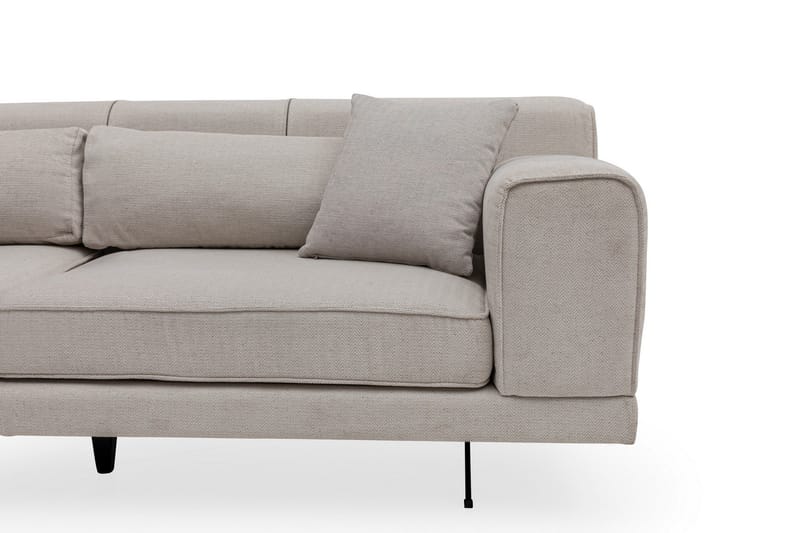 Jivago Divansoffa Vänster - Beige/Svart - Möbler - Vardagsrum - Soffor - Divansoffa & schäslong