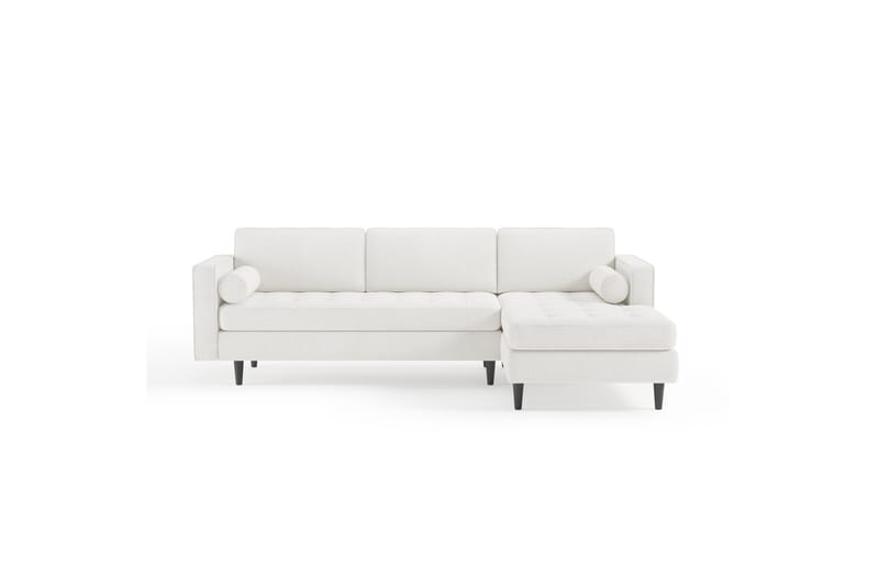 KOMEZ Soffa m. Divan 4-sits Vit - Divansoffa & schäslong