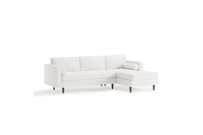 KOMEZ Soffa m. Divan 4-sits Vit - Divansoffa & schäslong