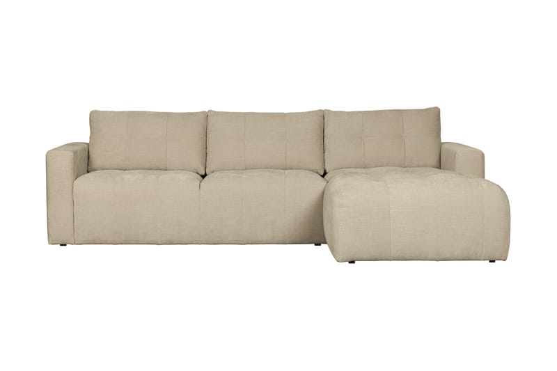 LASKOWO 3-Sits Soffa Höger Sand - Möbler - Vardagsrum - Soffor - Divansoffa & schäslong