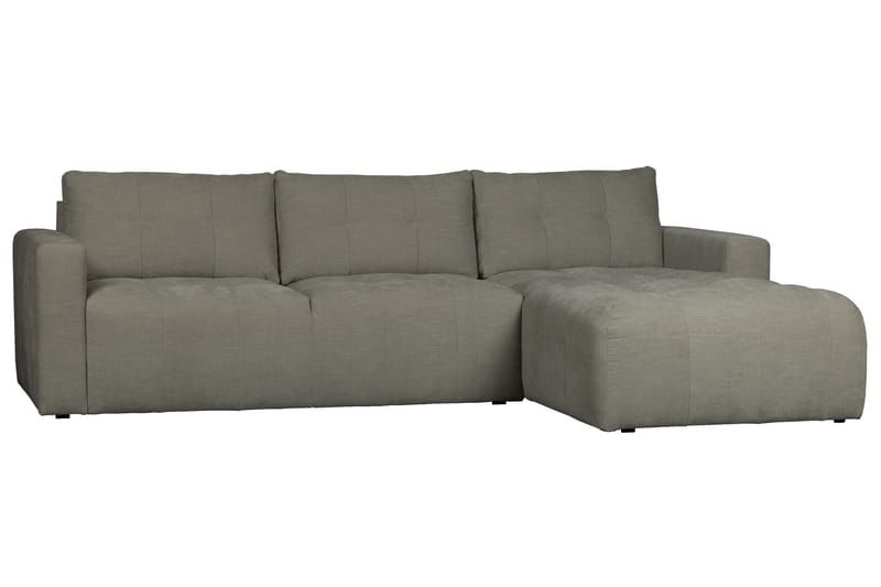 LASKOWO 3-Sits Soffa Höger Varmgrå - Möbler - Vardagsrum - Soffor - Divansoffa & schäslong