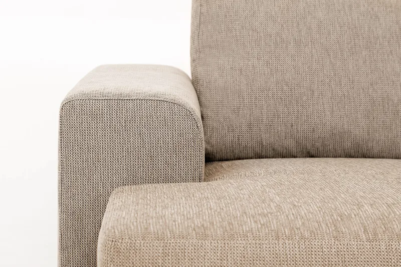 Link 3-sits Vändbar L-formad Divansoffa i Tyg - Beige - Möbler - Vardagsrum - Soffor - Divansoffa & schäslong