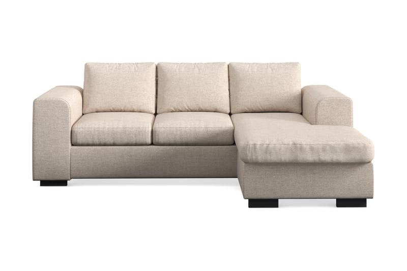 Link 3-sits Vändbar L-formad Divansoffa i Tyg - Beige - Möbler - Vardagsrum - Soffor - Divansoffa & schäslong