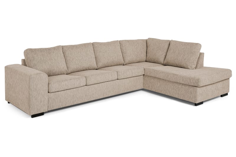 Link 4-sits Högervänd L-formad Large Schäslongsoffa i Tyg - Beige - Möbler - Vardagsrum - Soffor - Divansoffa & schäslong