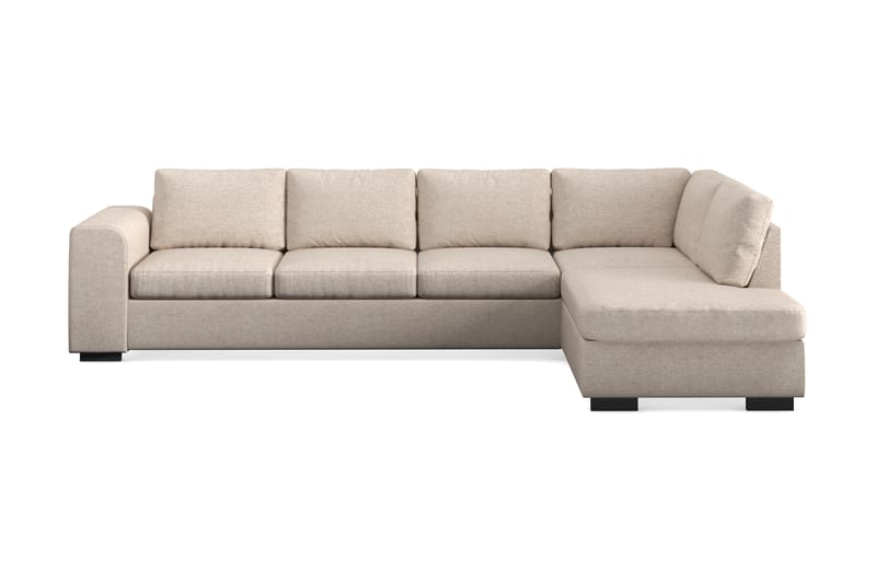 Link 4-sits Högervänd L-formad Large Schäslongsoffa i Tyg - Beige - Möbler - Vardagsrum - Soffor - Divansoffa & schäslong