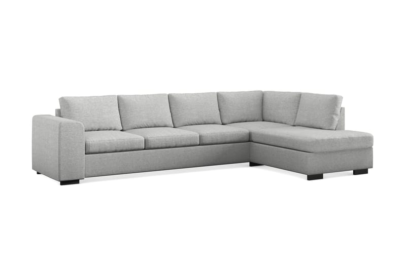Link 4-sits Högervänd L-formad Large Schäslongsoffa i Tyg - Ljusgrå - Möbler - Vardagsrum - Soffor - Divansoffa & schäslong