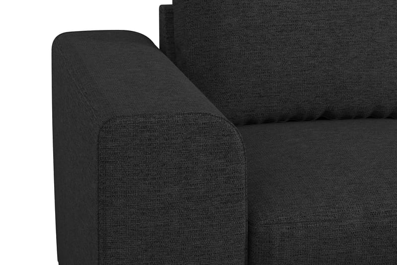 Link 4-sits Högervänd L-formad Large Schäslongsoffa i Tyg - Svart - Möbler - Vardagsrum - Soffor - Divansoffa & schäslong