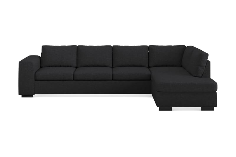 Link 4-sits Högervänd L-formad Large Schäslongsoffa i Tyg - Svart - Möbler - Vardagsrum - Soffor - Divansoffa & schäslong