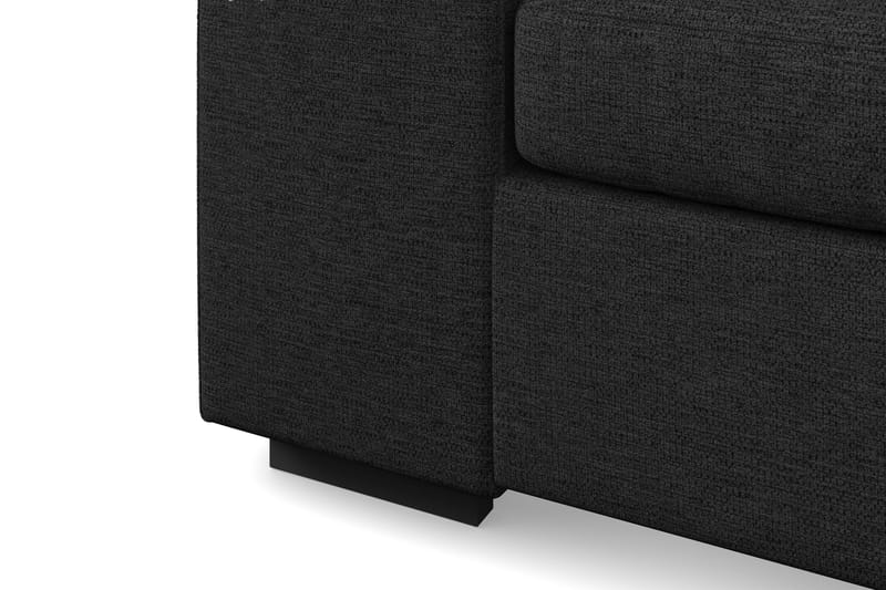 Link 4-sits Högervänd L-formad Large Schäslongsoffa i Tyg - Svart - Möbler - Vardagsrum - Soffor - Divansoffa & schäslong