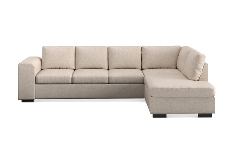 Link 4-sits Högervänd L-formad Schäslongsoffa i Tyg - Beige - Möbler - Vardagsrum - Soffor - Divansoffa & schäslong