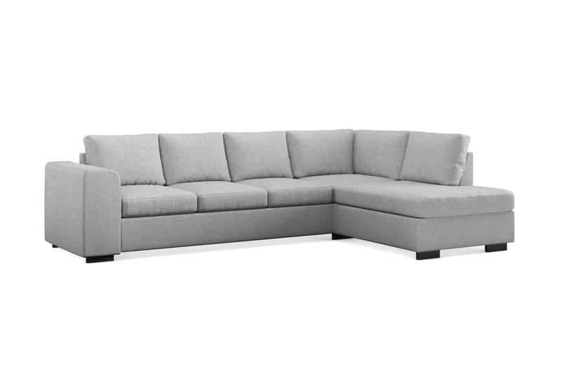 Link 4-sits Högervänd L-formad Schäslongsoffa i Tyg - Ljusgrå - Möbler - Vardagsrum - Soffor - Divansoffa & schäslong