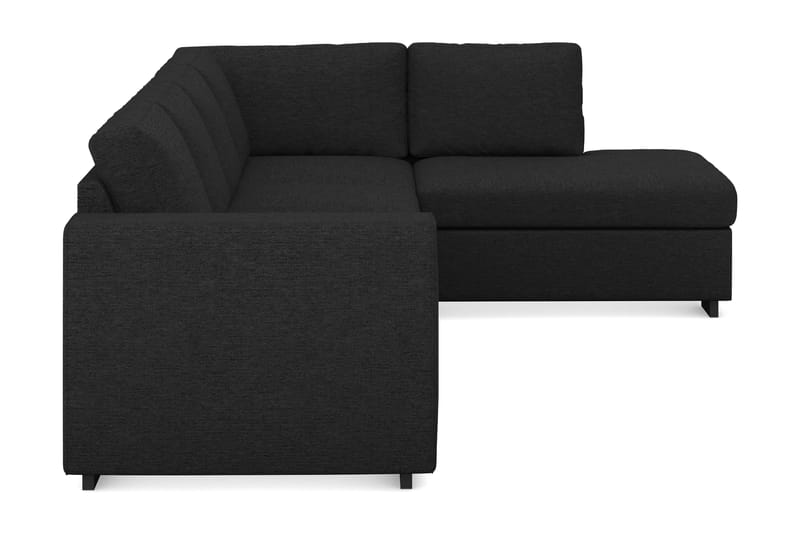Link 4-sits Högervänd L-formad Schäslongsoffa i Tyg - Svart - Möbler - Vardagsrum - Soffor - Divansoffa & schäslong