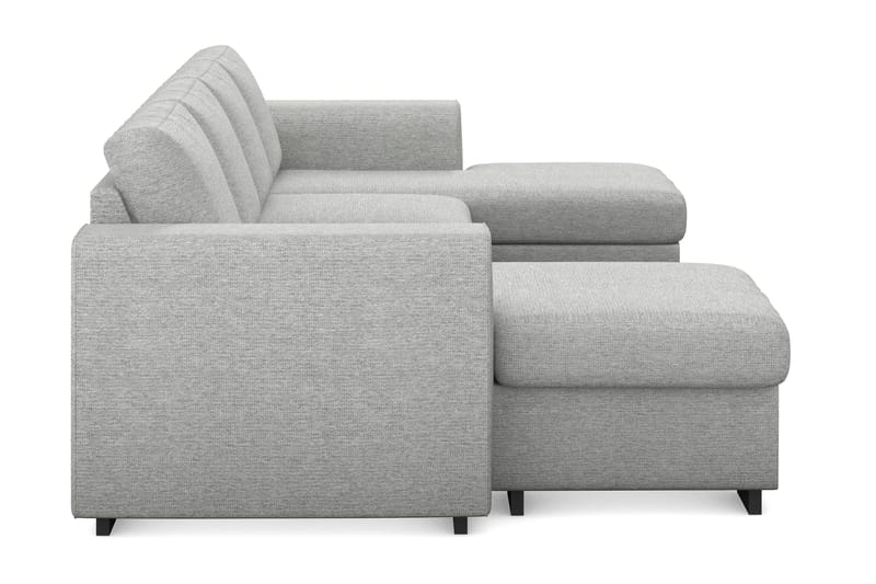 Link 4-sits U-formad Soffa med dubbeldivan i Tyg - Ljusgrå - Möbler - Vardagsrum - Soffor - Divansoffa & schäslong