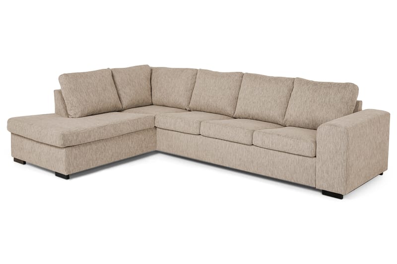 Link 4-sits Vänstervänd L-formad Large Schäslongsoffa i Tyg - Beige - Möbler - Vardagsrum - Soffor - Divansoffa & schäslong