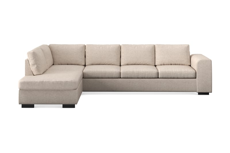 Link 4-sits Vänstervänd L-formad Large Schäslongsoffa i Tyg - Beige - Möbler - Vardagsrum - Soffor - Divansoffa & schäslong