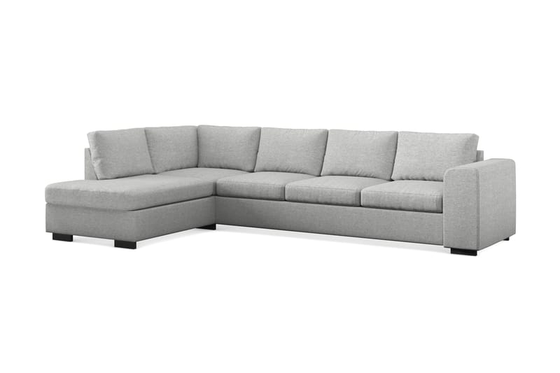 Link 4-sits Vänstervänd L-formad Large Schäslongsoffa i Tyg - Ljusgrå - Möbler - Vardagsrum - Soffor - Divansoffa & schäslong