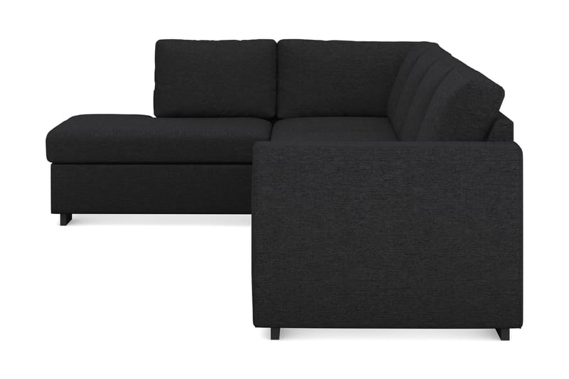 Link 4-sits Vänstervänd L-formad Large Schäslongsoffa i Tyg - Svart - Möbler - Vardagsrum - Soffor - Divansoffa & schäslong