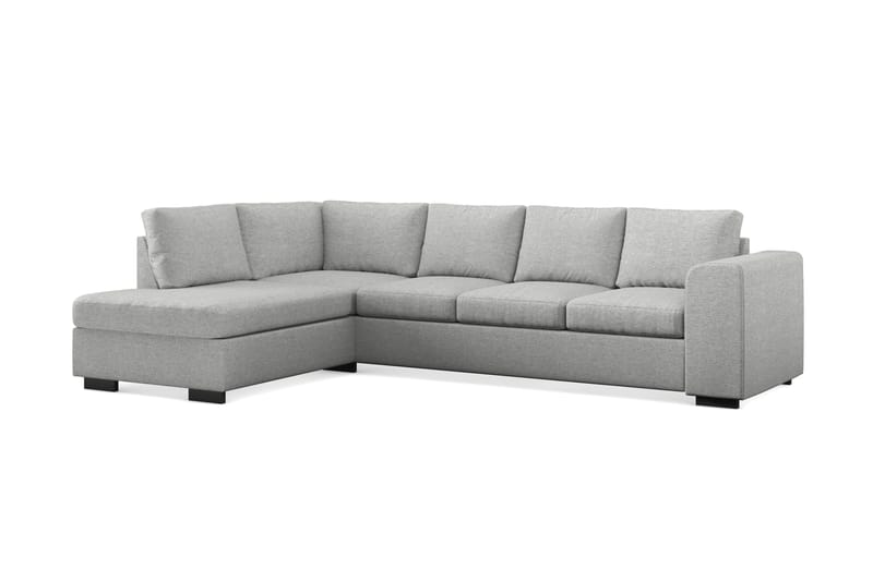 Link 4-sits Vänstervänd L-formad Schäslongsoffa i Tyg - Ljusgrå - Möbler - Vardagsrum - Soffor - Divansoffa & schäslong