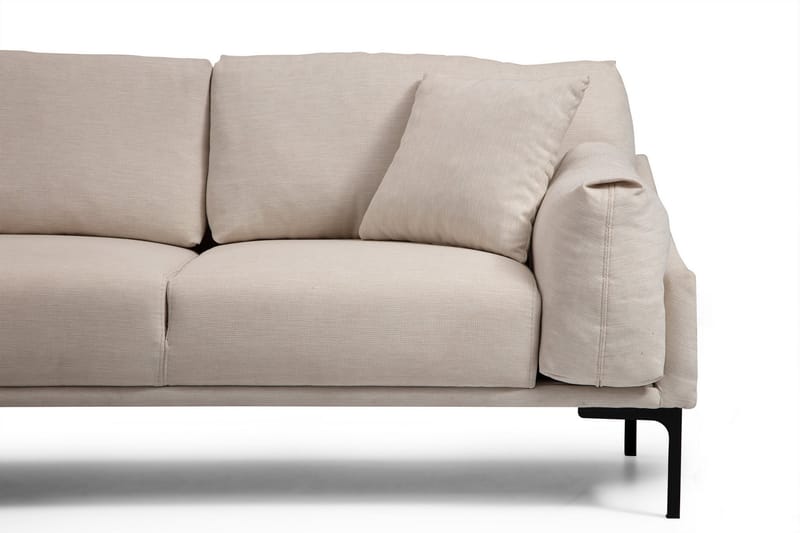 Lintley Soffa m. Divan 4-sits Cream - Möbler - Vardagsrum - Soffor - Divansoffa & schäslong