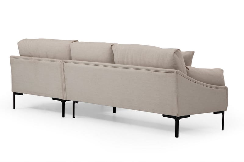 Lintley Soffa m. Divan 4-sits Cream - Divansoffa & schäslong