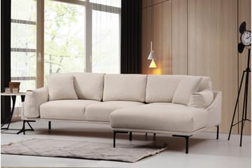 Lintley Soffa m. Divan 4-sits Cream - Möbler - Vardagsrum - Soffor - Divansoffa & schäslong