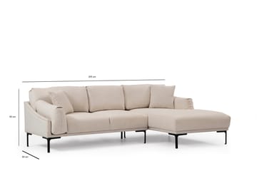 Lintley Soffa m. Divan 4-sits Cream - Möbler - Vardagsrum - Soffor - Divansoffa & schäslong