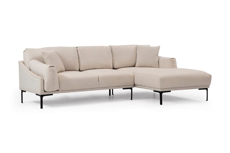 Lintley Soffa m. Divan 4-sits Cream - Divansoffa & schäslong