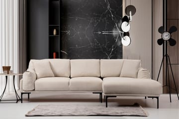 Lintley Soffa m. Divan 4-sits Cream - Möbler - Vardagsrum - Soffor - Divansoffa & schäslong