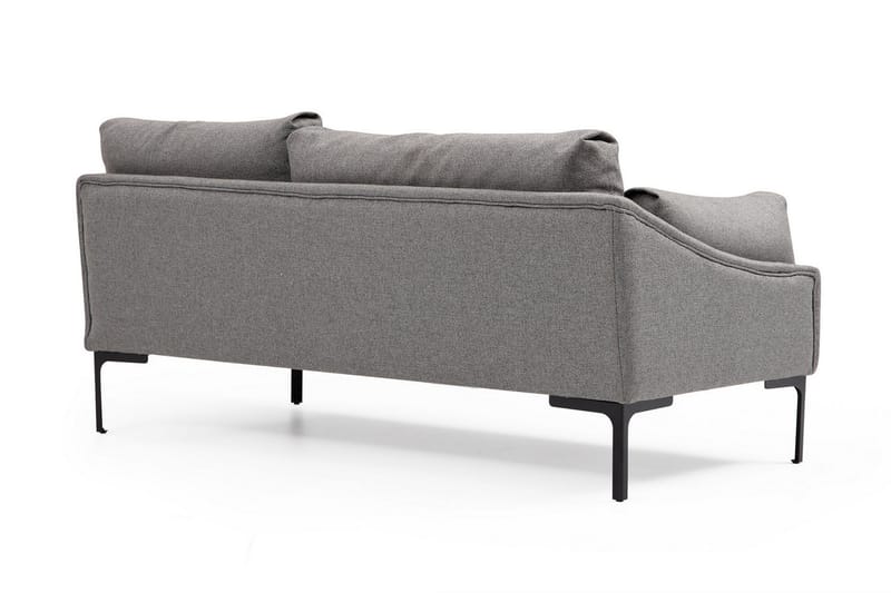 Lintley Soffa m. Divan 4-sits Grå - Möbler - Vardagsrum - Soffor - Divansoffa & schäslong