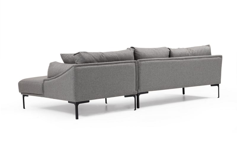 Lintley Soffa m. Divan 4-sits Grå - Möbler - Vardagsrum - Soffor - Divansoffa & schäslong