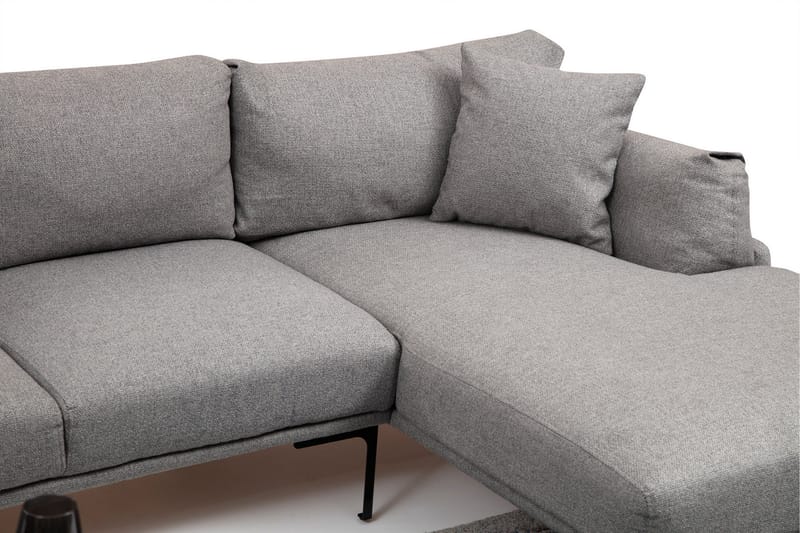 Lintley Soffa m. Divan 4-sits Grå - Möbler - Vardagsrum - Soffor - Divansoffa & schäslong