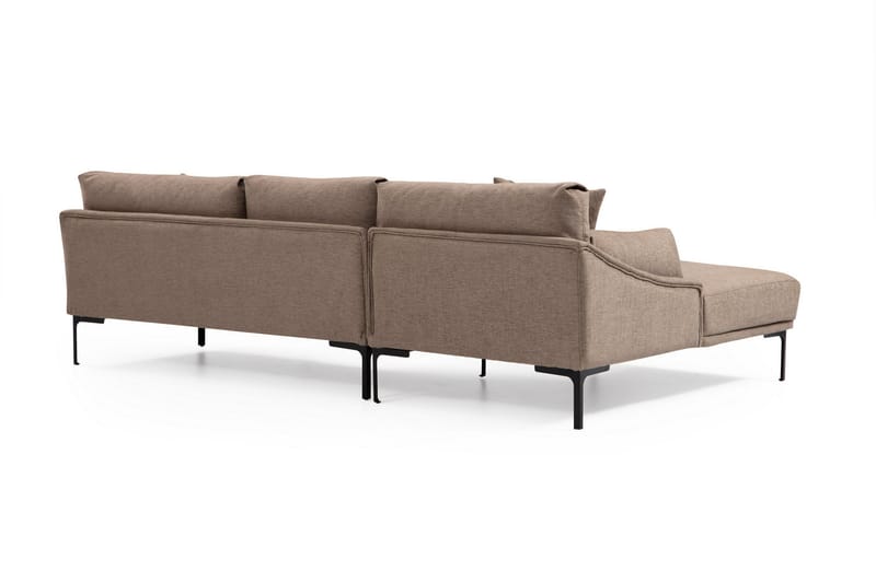 Lintley Soffa m. Divan 4-sits Mocha - Divansoffa & schäslong